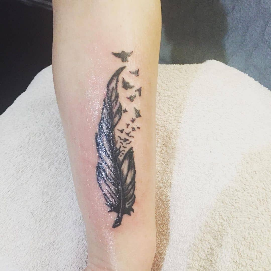 Native American Feather Tattoo 1
