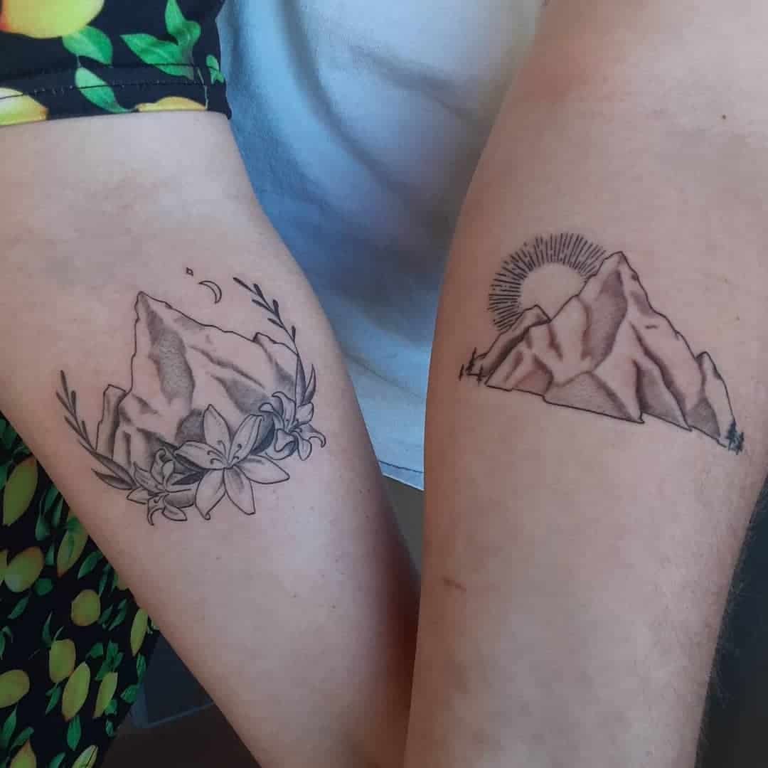 Nature Inspired Brother and Sister Tattoos 1