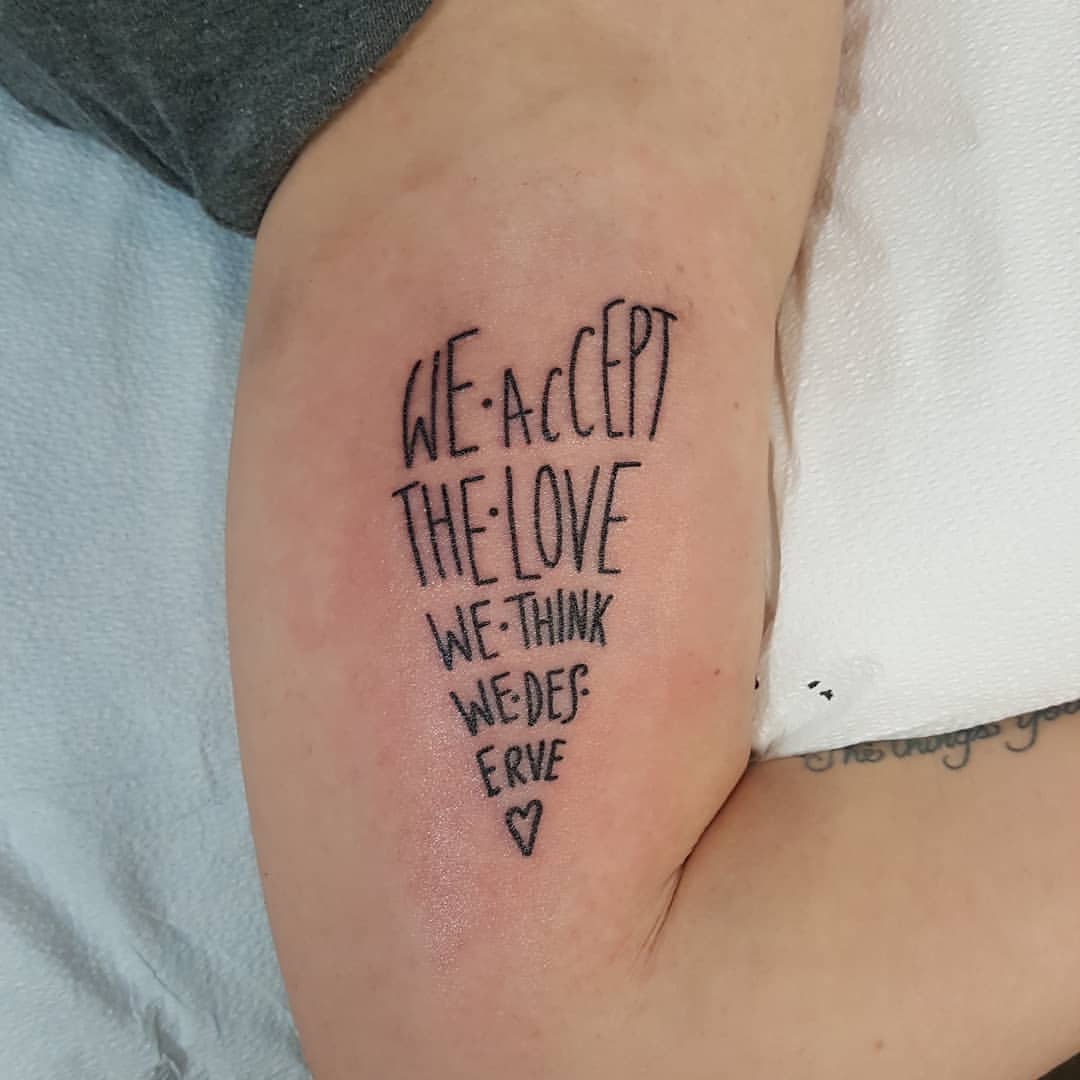 Novel quote tattoo 1