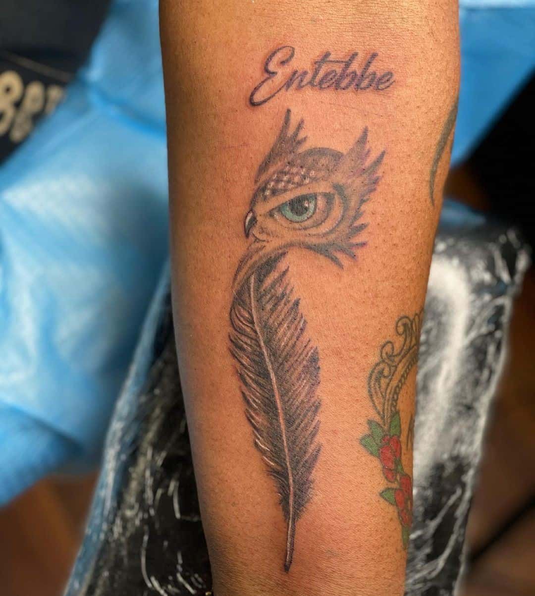 Owl Feather Tattoo 3