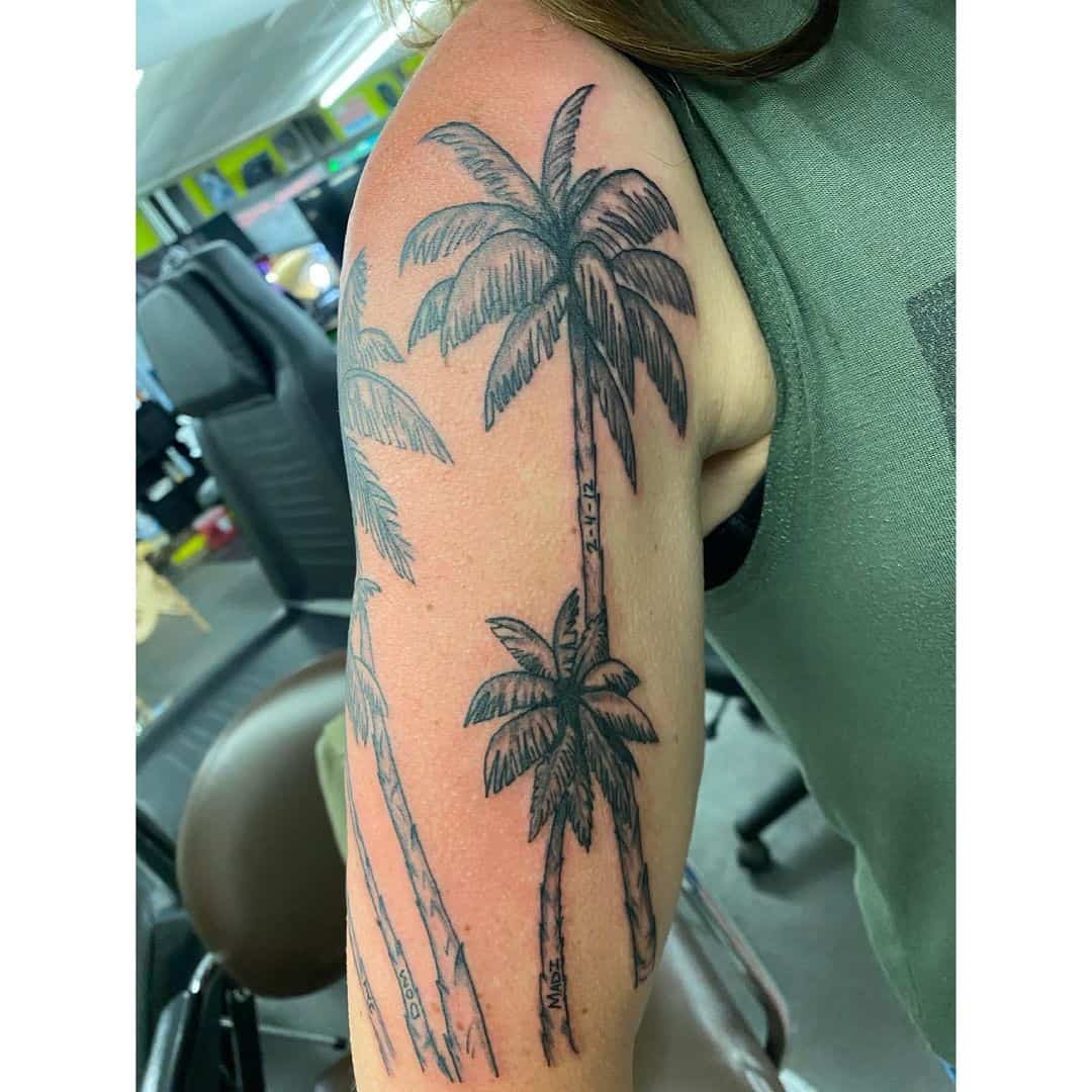40+ Best Tropical Palm Tree Tattoos: The Inked Trip To Sun Paradise - Saved  Tattoo