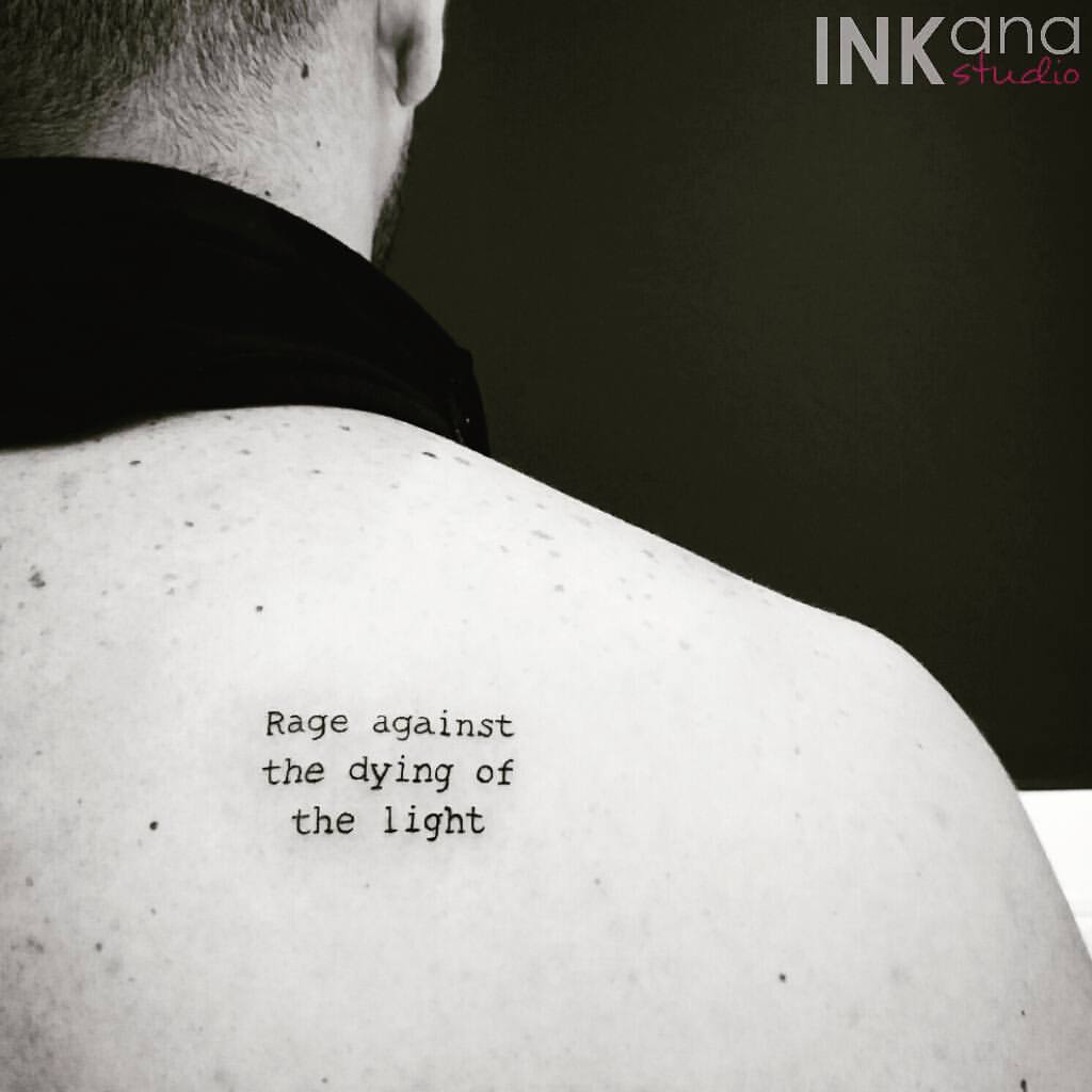 Poetry Quote Tattoo 1