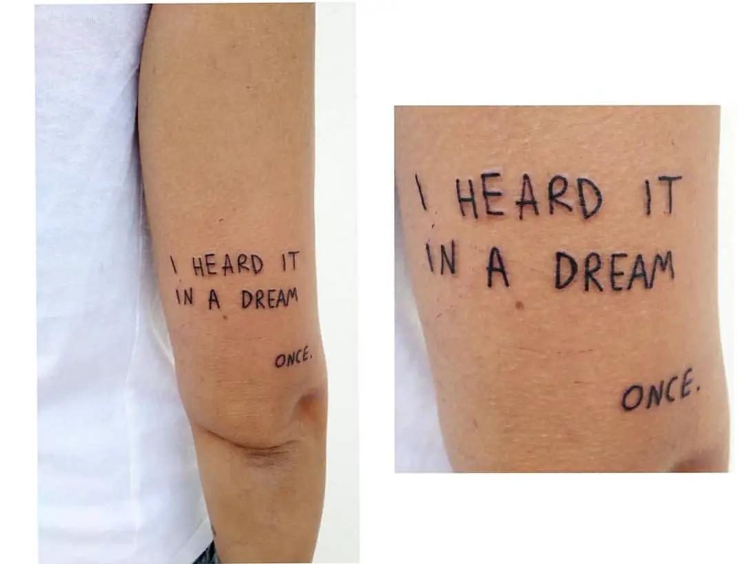 Poetry Quote Tattoo 4