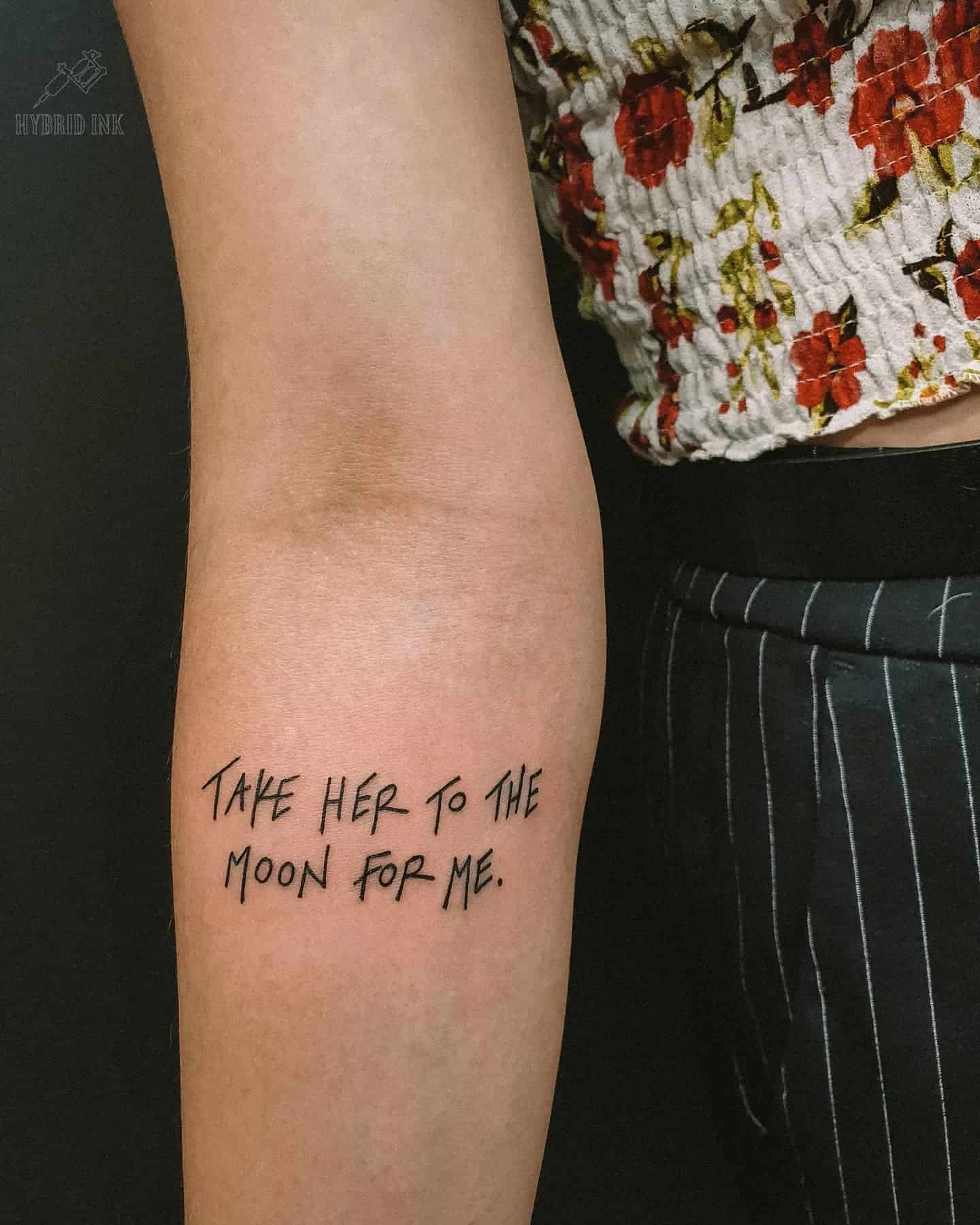 Quote Tattoo on Forearm 2