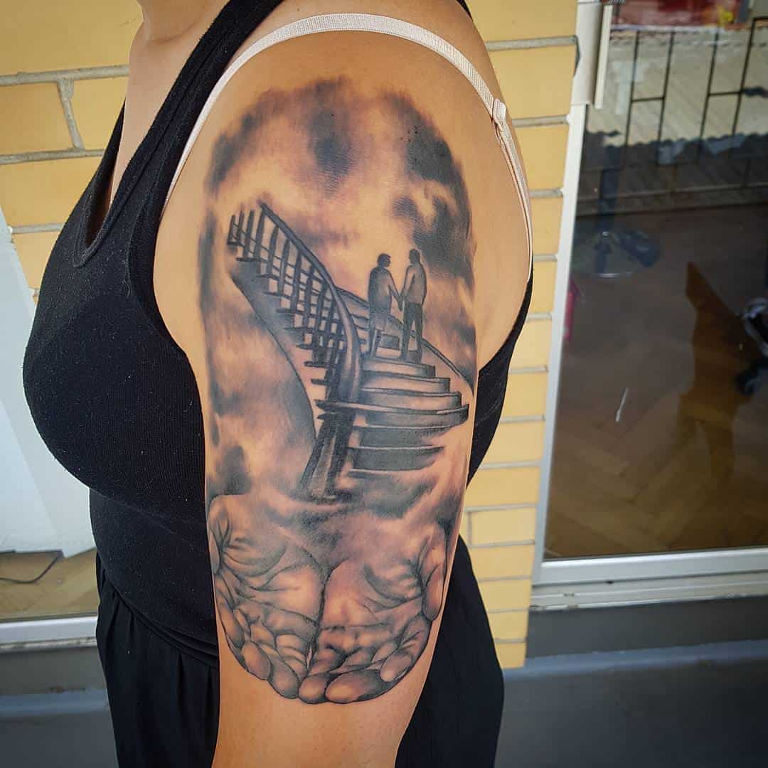 Religious sleeve tattoo 3