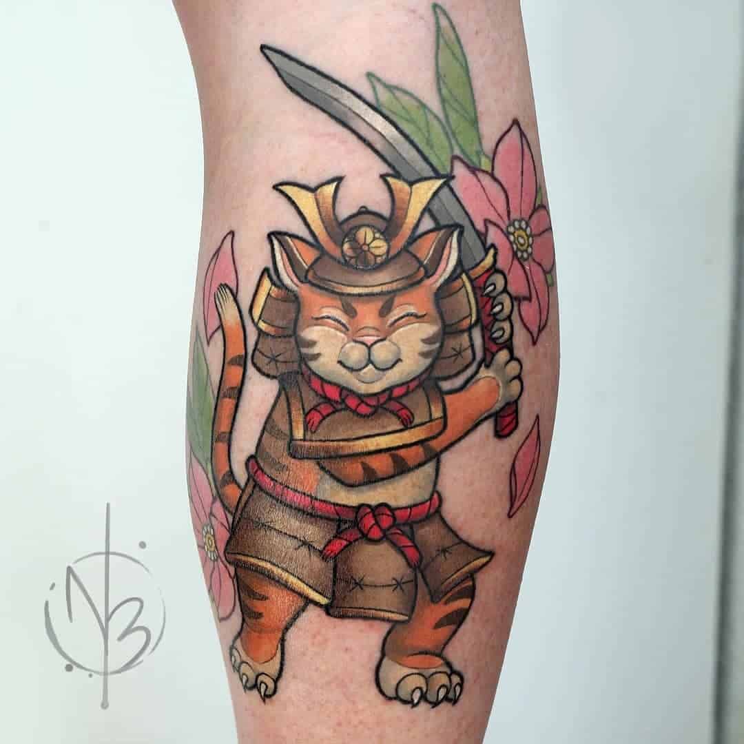 Retro Samurai Tattoo
