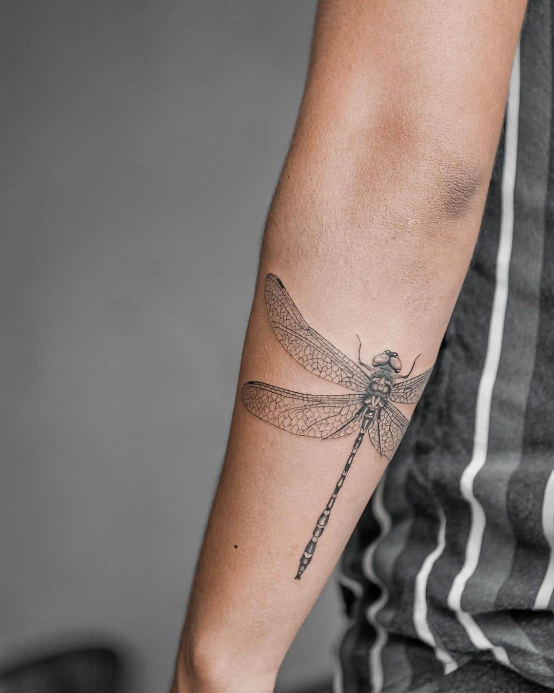 Dragonfly tattoo for guys