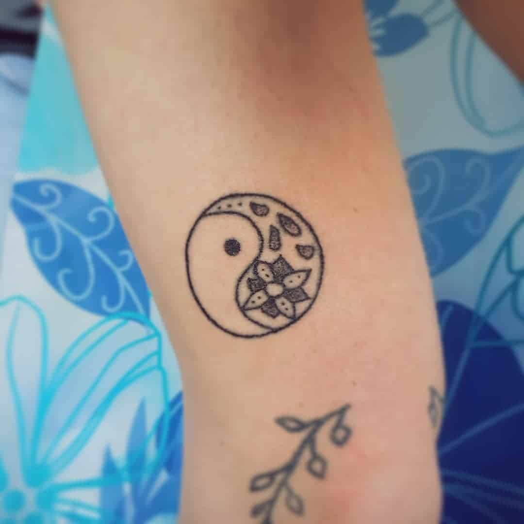Small & Simple Yin Yang Tattoo 