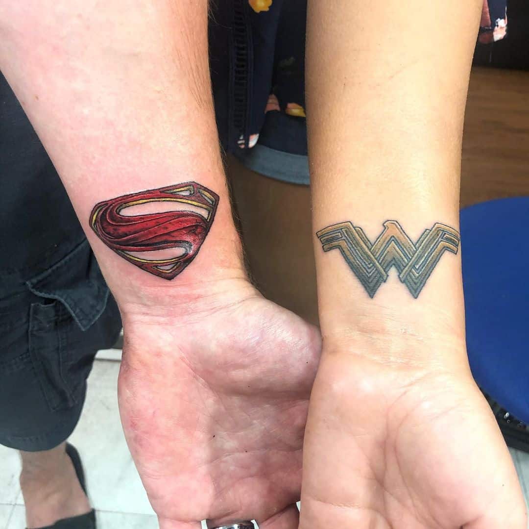 Superhero Brother and Sister Tattoos 3