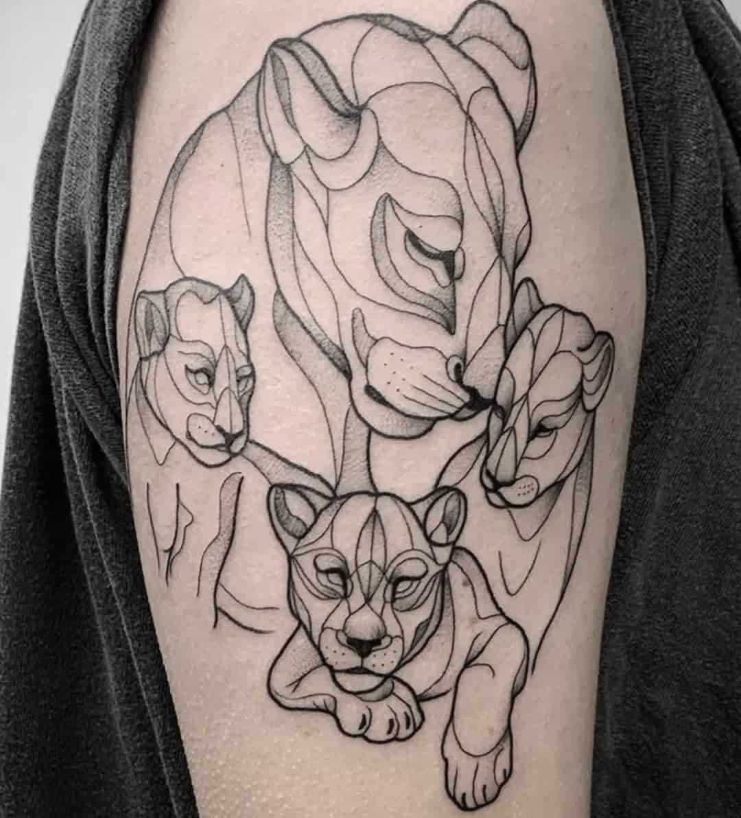 Tiger Family Motherhood Tattoo