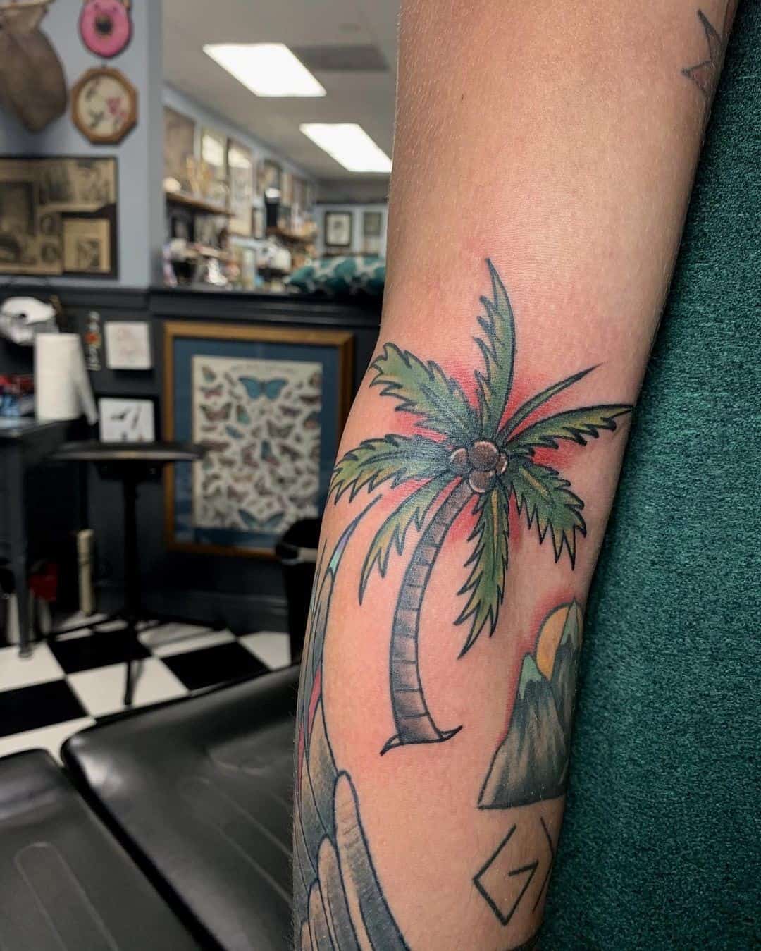 Traditional Palm Tree Tattoo 2