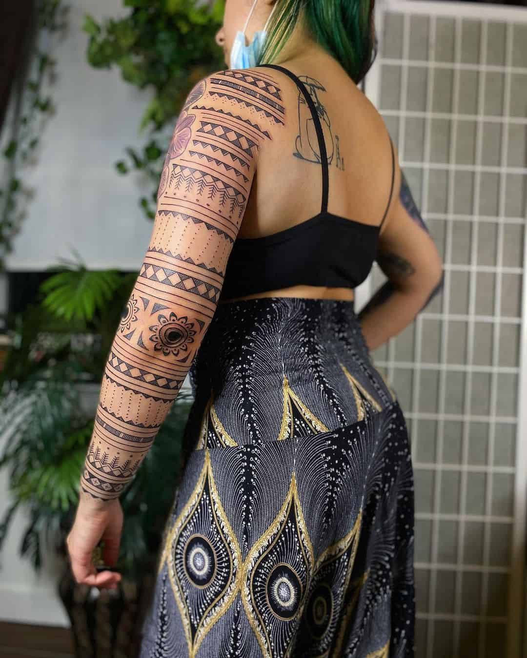 Tribal sleeve tattoo 3