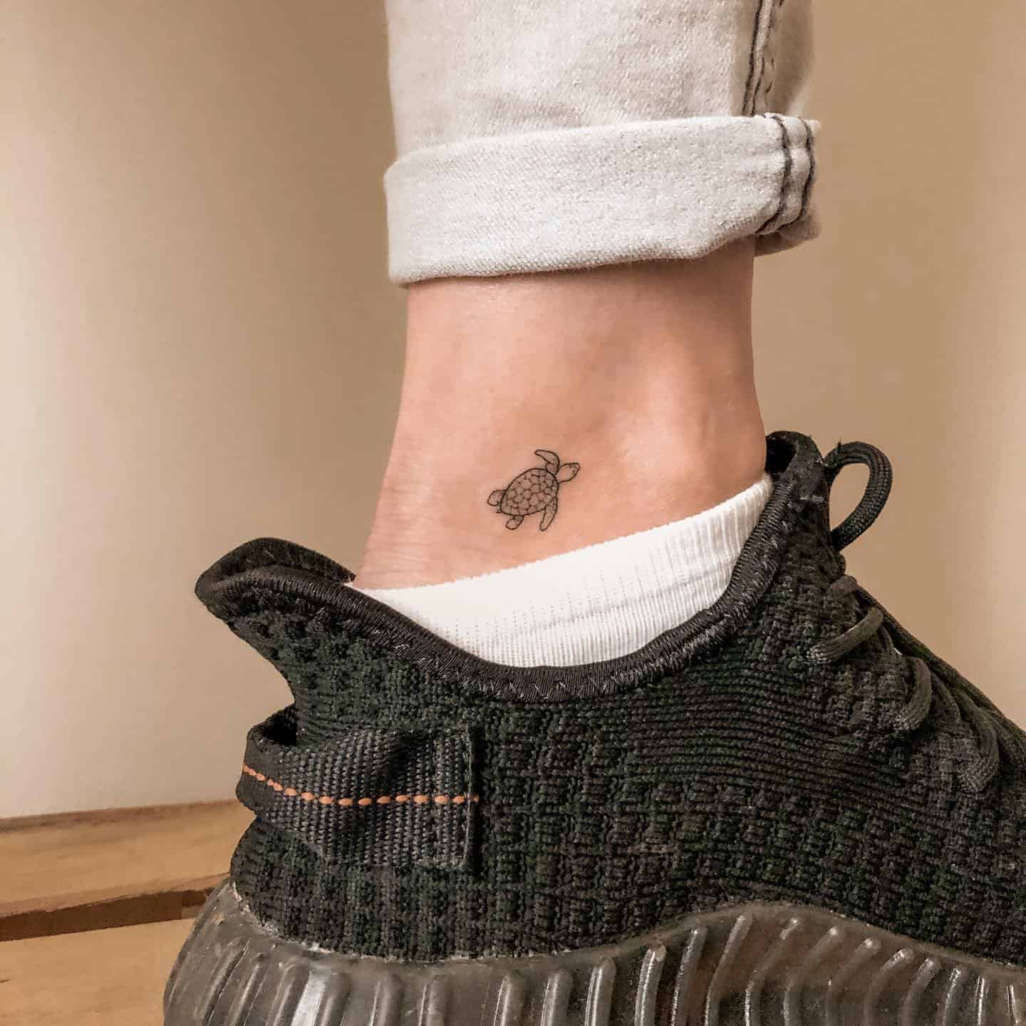 Turtle Tattoos on the ankle 3