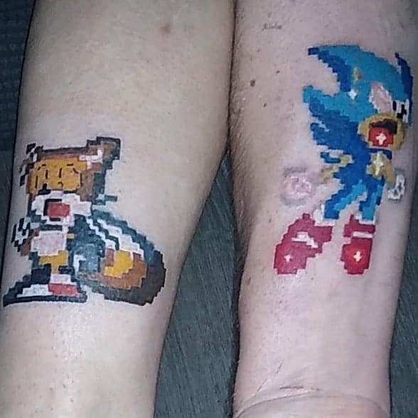 Video Game Brother and Sister Tattoos 2