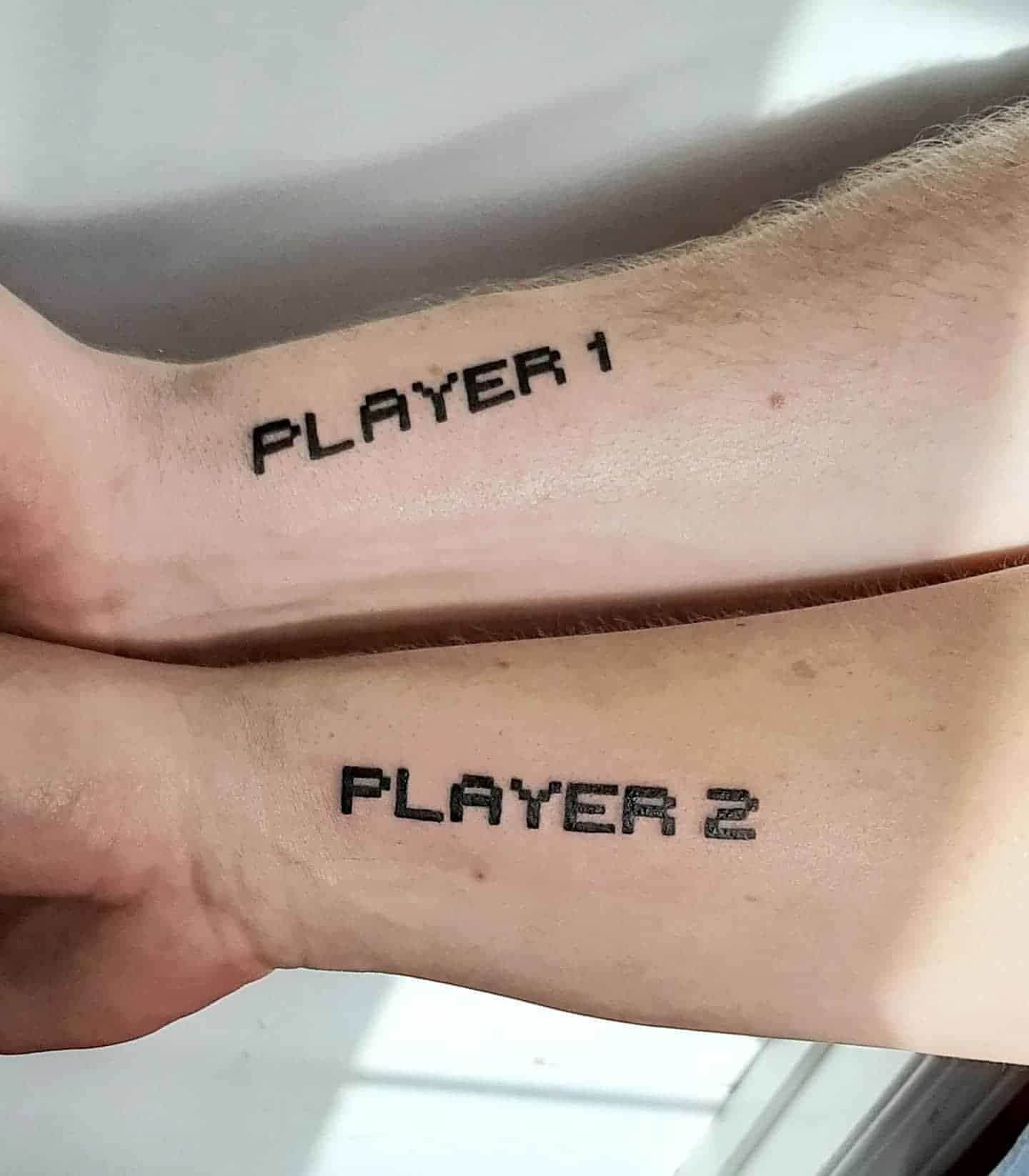 Video Game Brother and Sister Tattoos 3