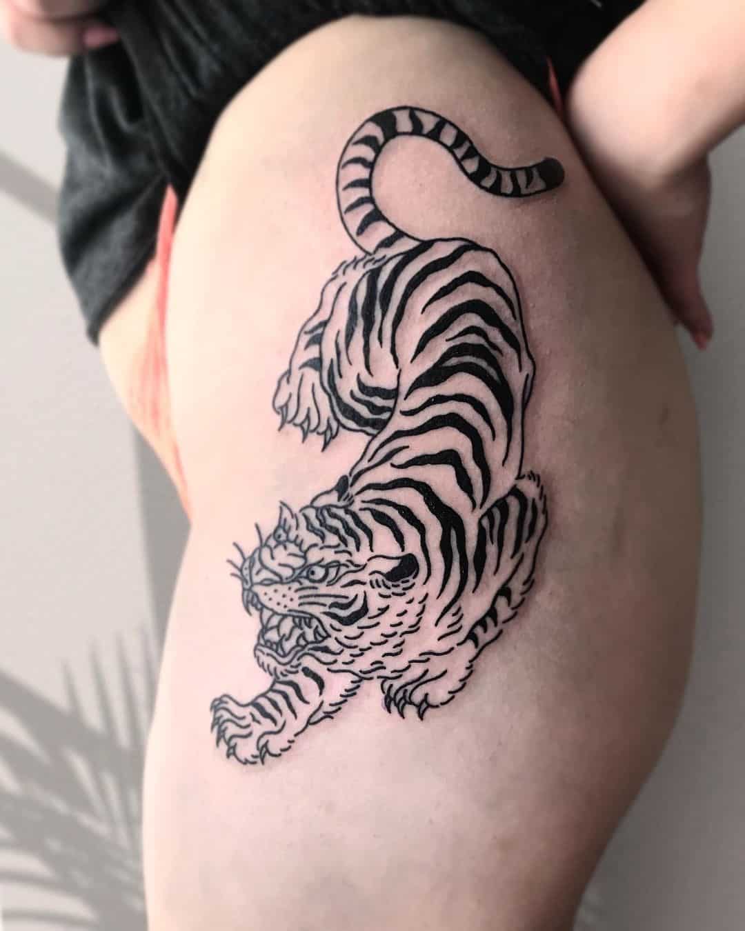 White Tiger Tattoo Idea
