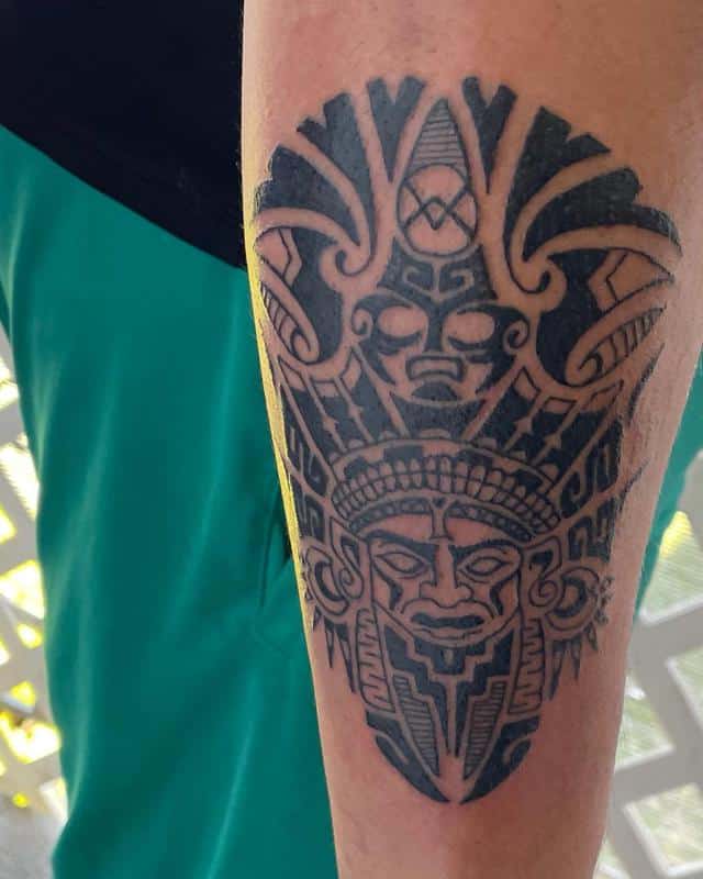 Aztec Bicep Tattoo 2