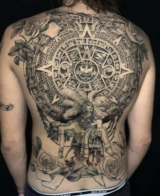 Aztec Geometrical Shapes Tattoo 1