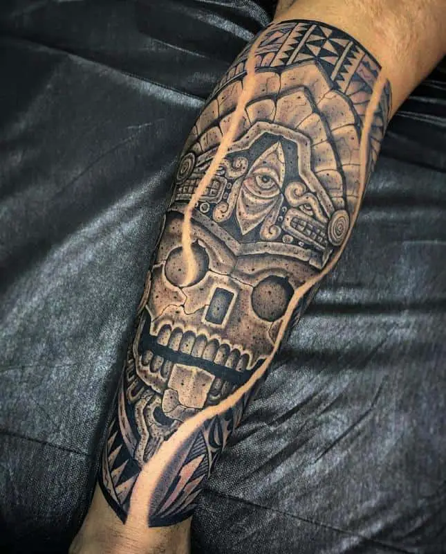 Aztec Sleeve Tattoo 1