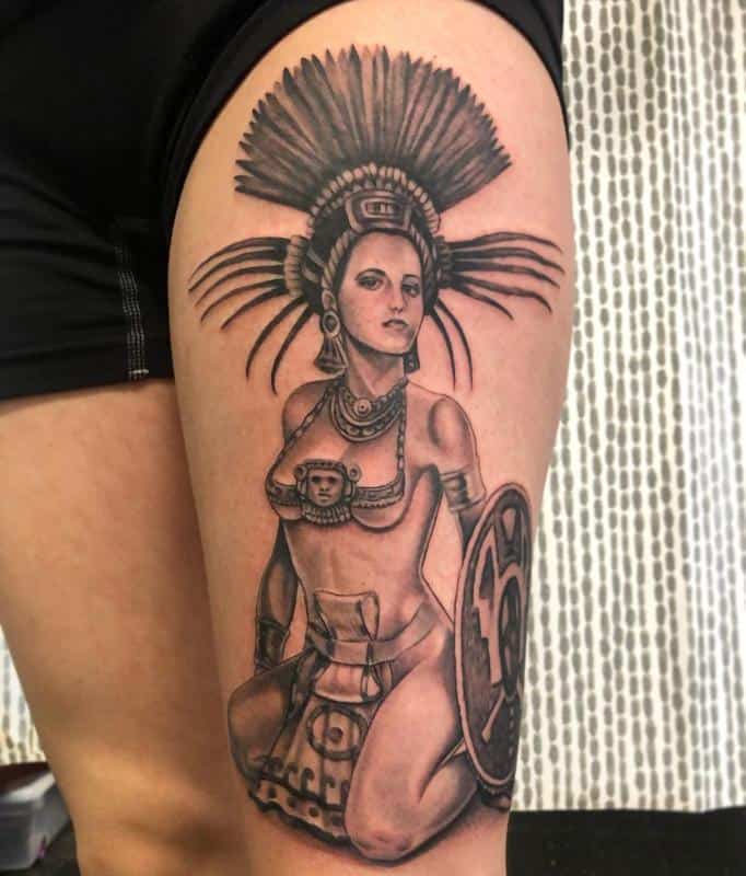 Aztec Tattoos For Women 2