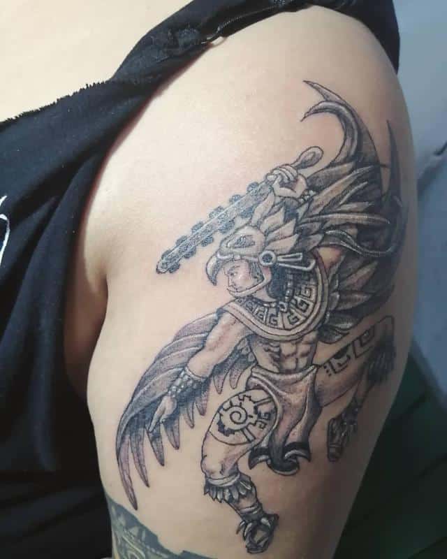 Aztec Warrior Tattoo 1