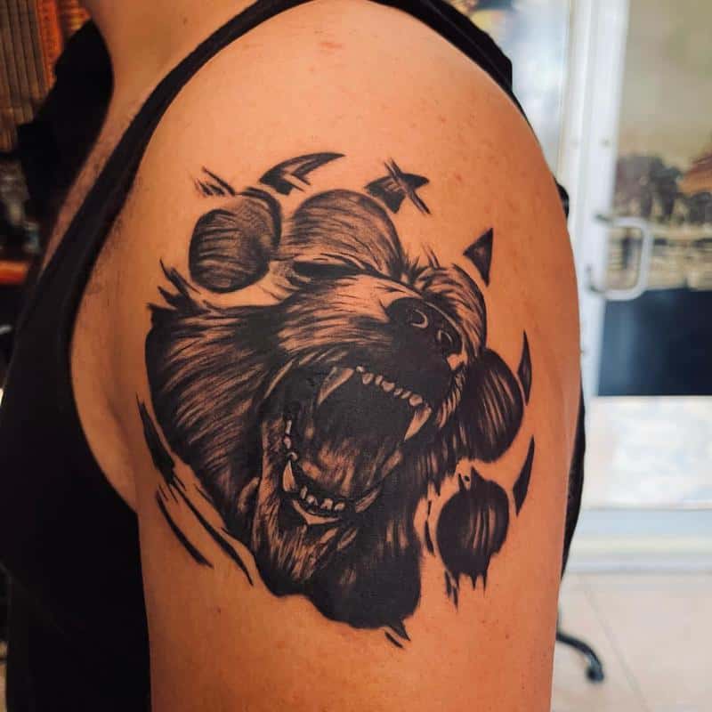 Bear Claws Tattoo 2