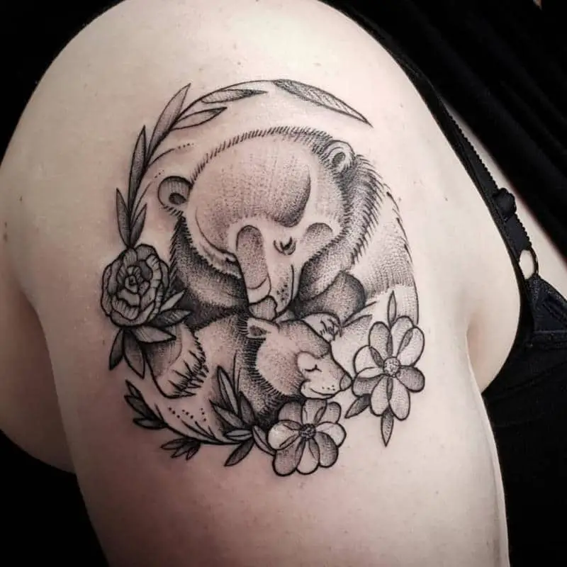 Bear Cub Tattoo 1