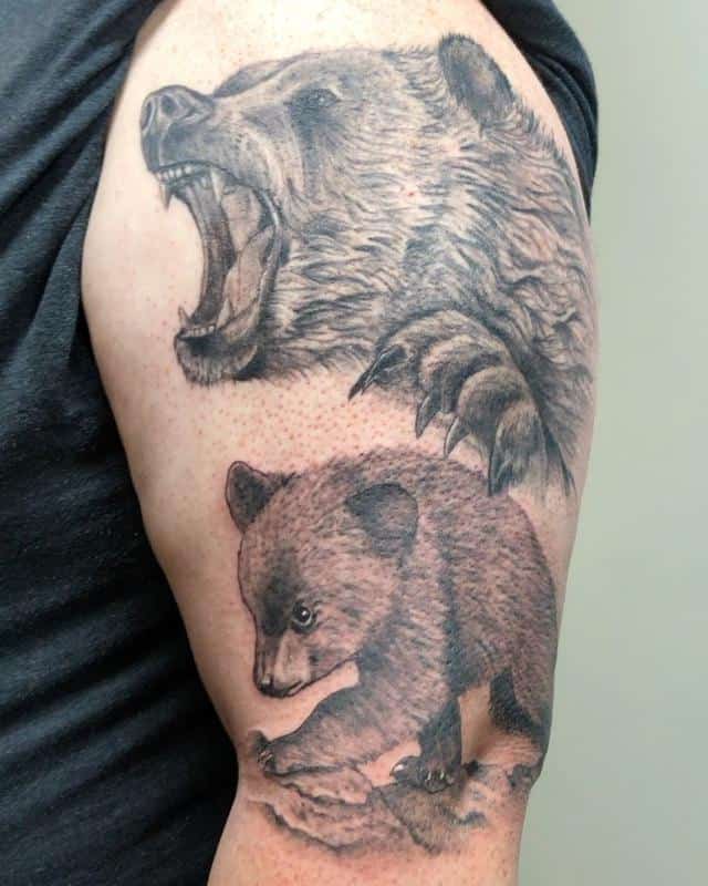Bear Cub Tattoo 2