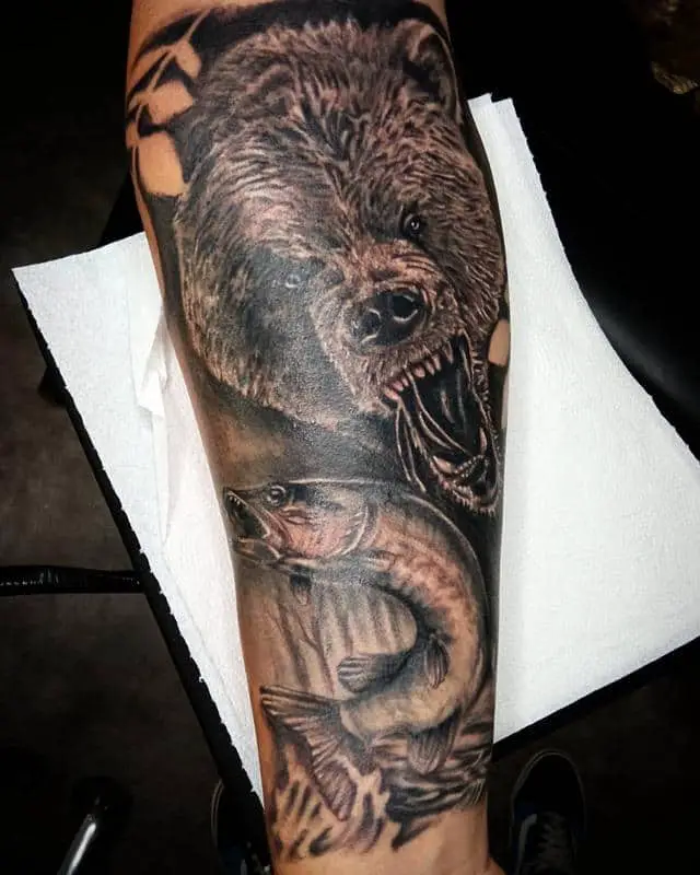 Bear Tattoo Sleeve 3