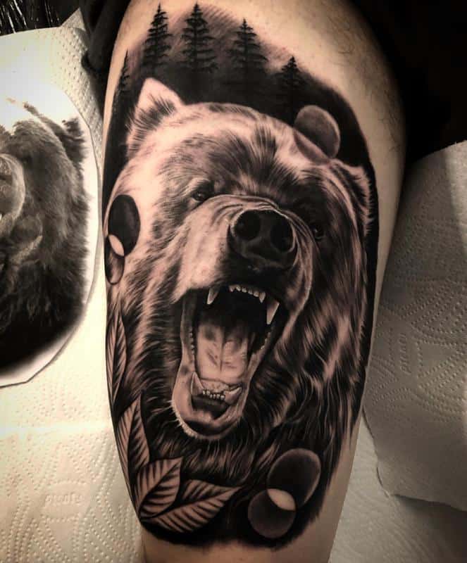 Bear Tattoos For Men 1