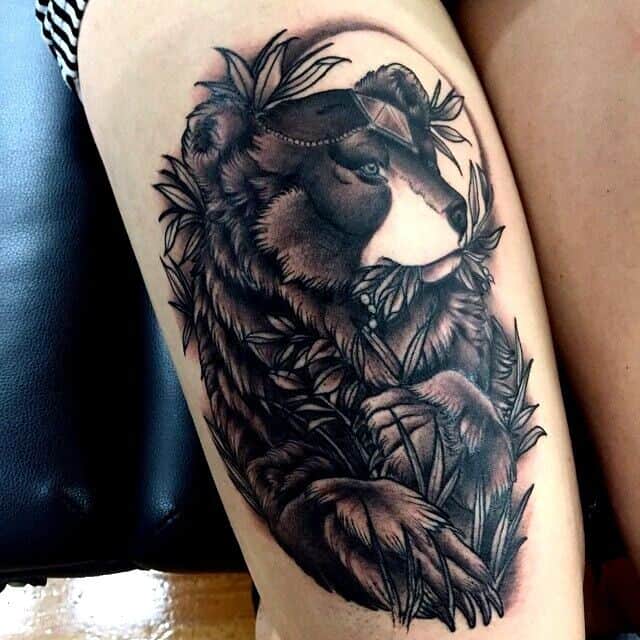 Bear Tattoos For Women 1