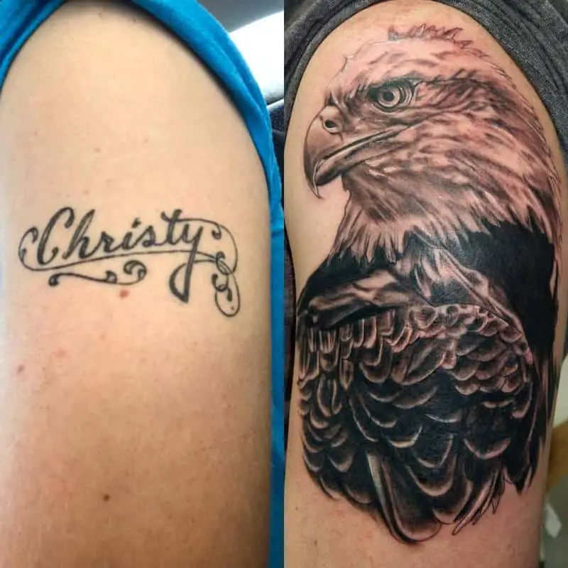 Bird Cover Up Tattoos 2