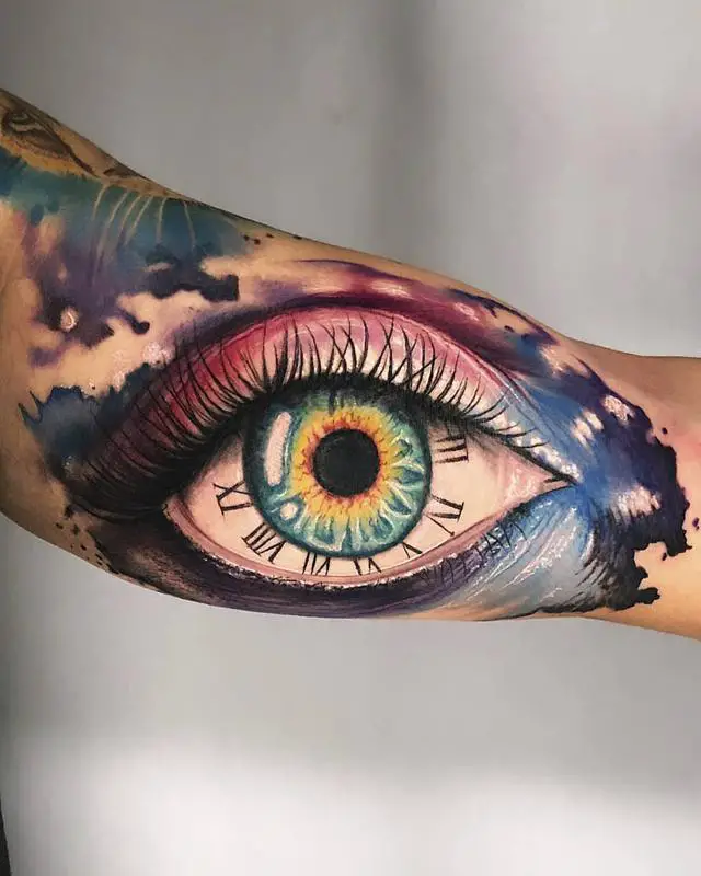 Eye Bicep Tattoo 5