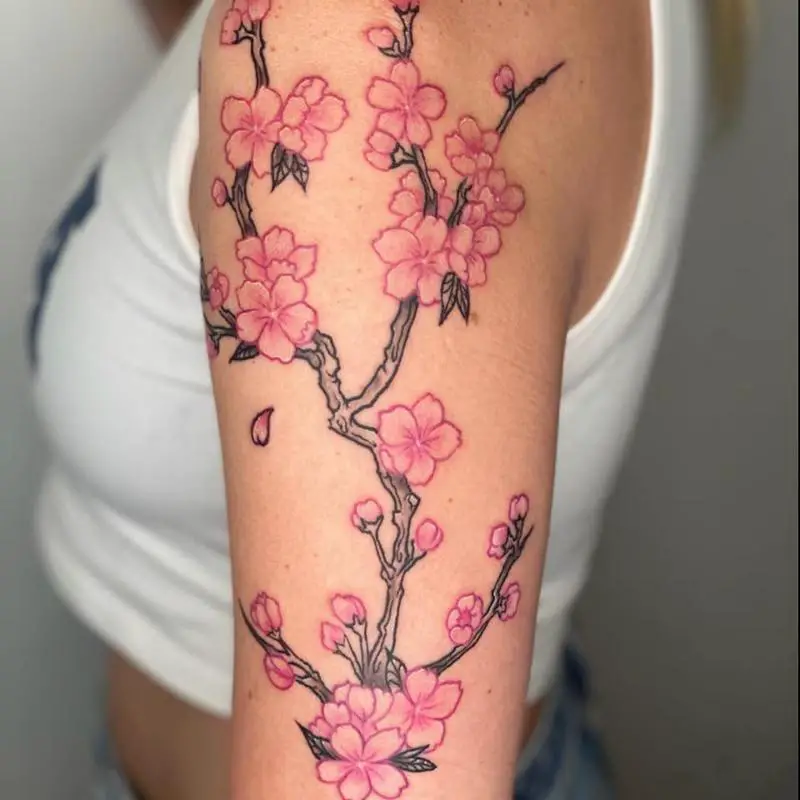Floral Bicep Tattoo 2
