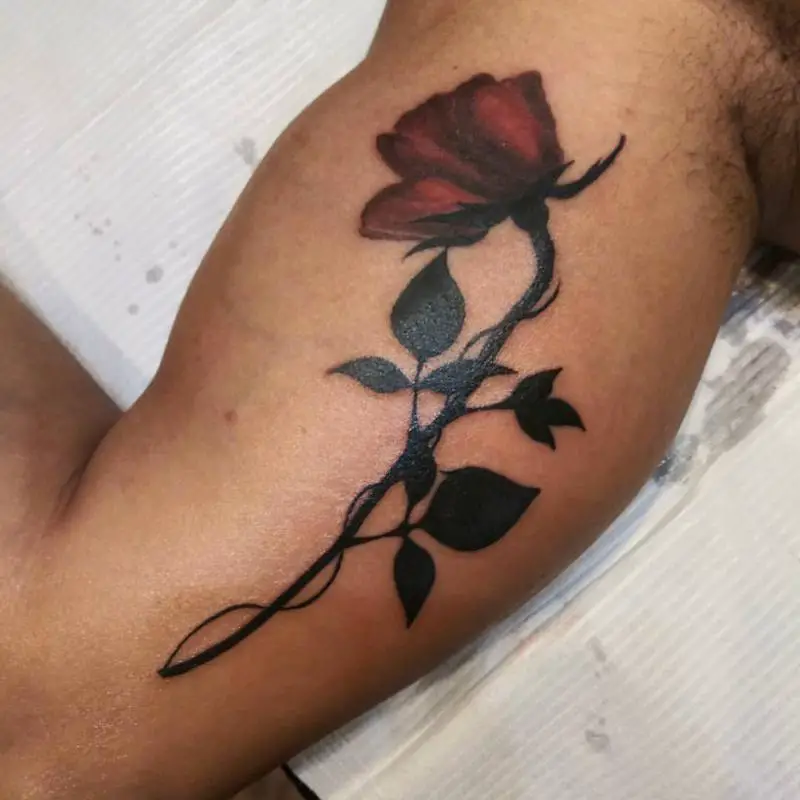 Floral Bicep Tattoo 4