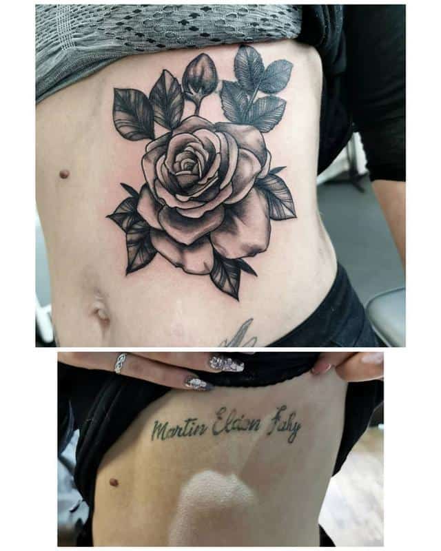 Flower Cover Up Tattoos 5