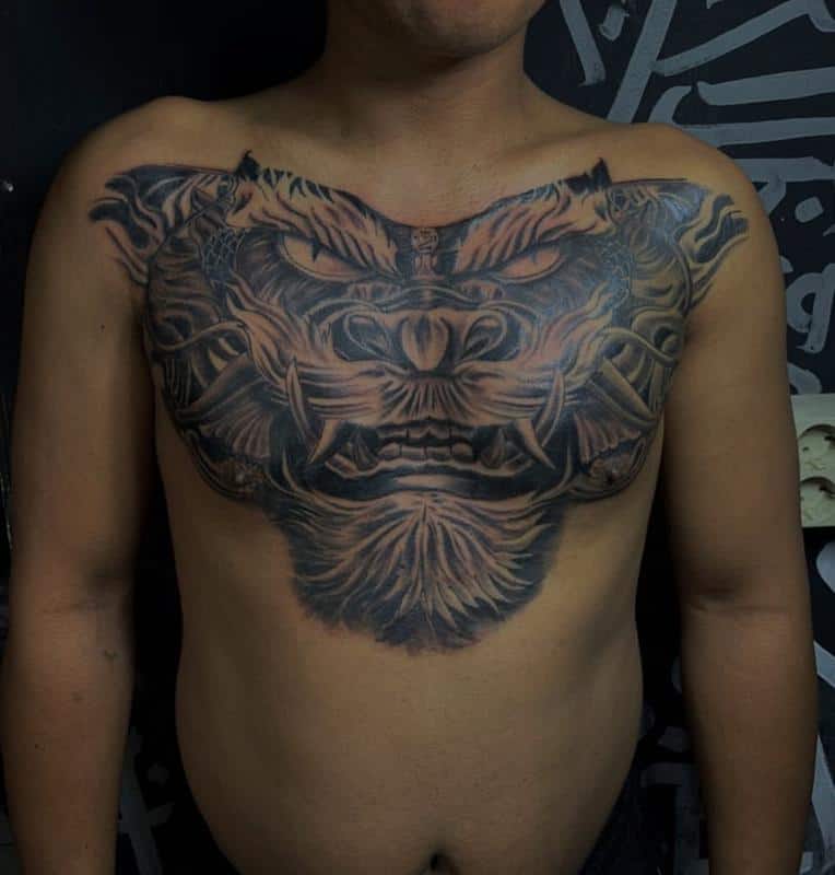 Full chest tattoo 5