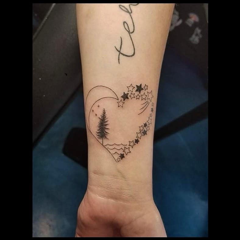 Heart Wrist Tattoo 3