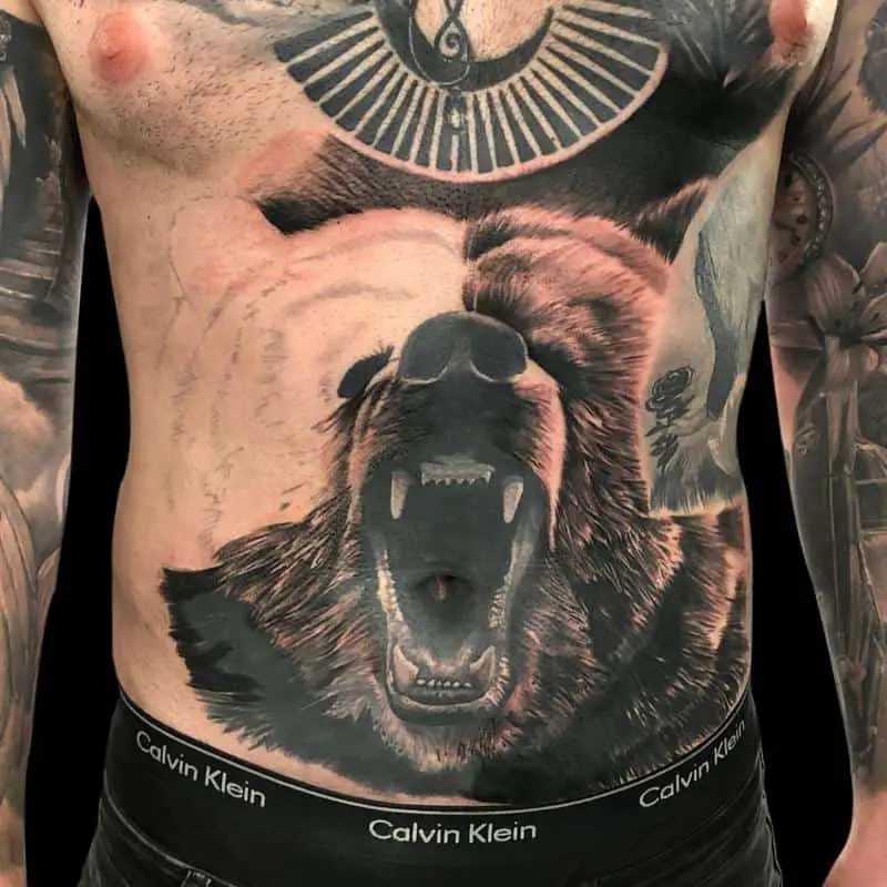 Large Bear Tattoo 1