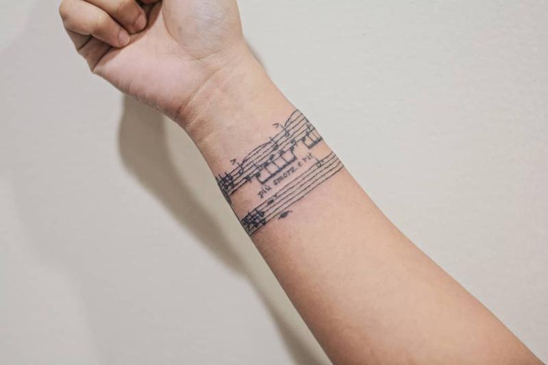 Musical Notes Tattoo 2