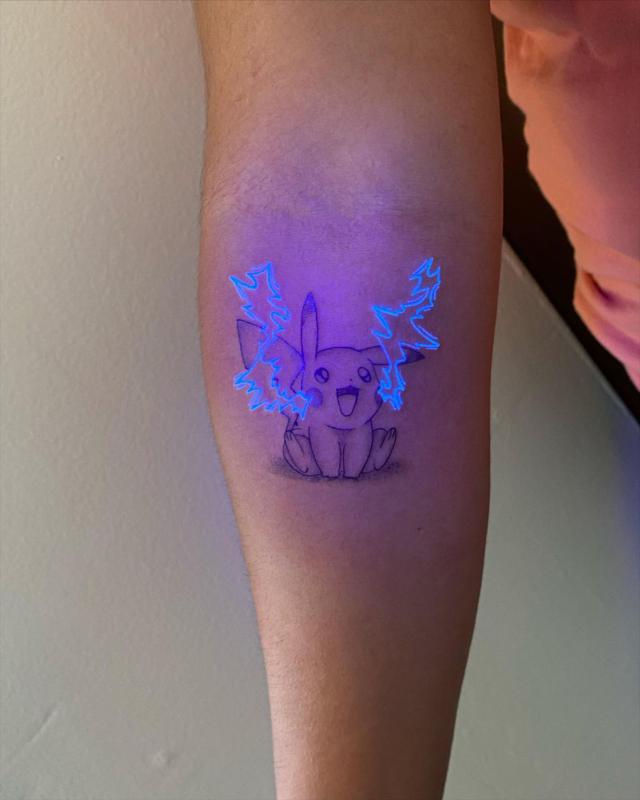 Pokemon Glow In The Dark Tattoo 3