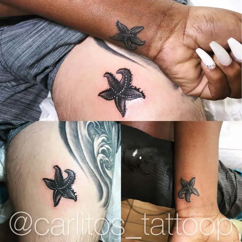 Realistic Starfish Tattoos 1