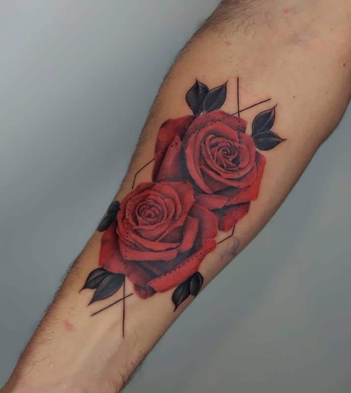 Red Rose Tattoo 1