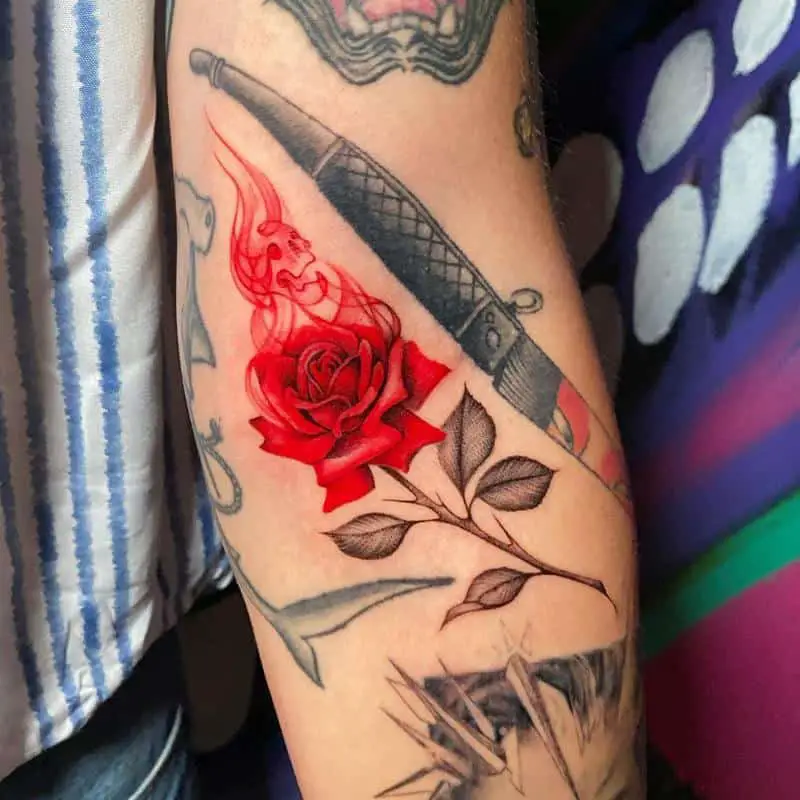 Red Rose Tattoo 6