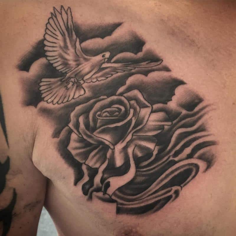 Flores  Rose tattoos for men Rose tattoos Tattoos for guys