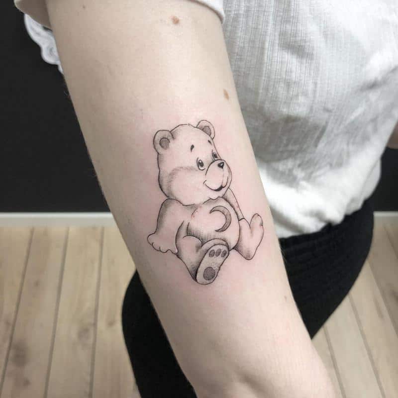 Small Bear Tattoo 2