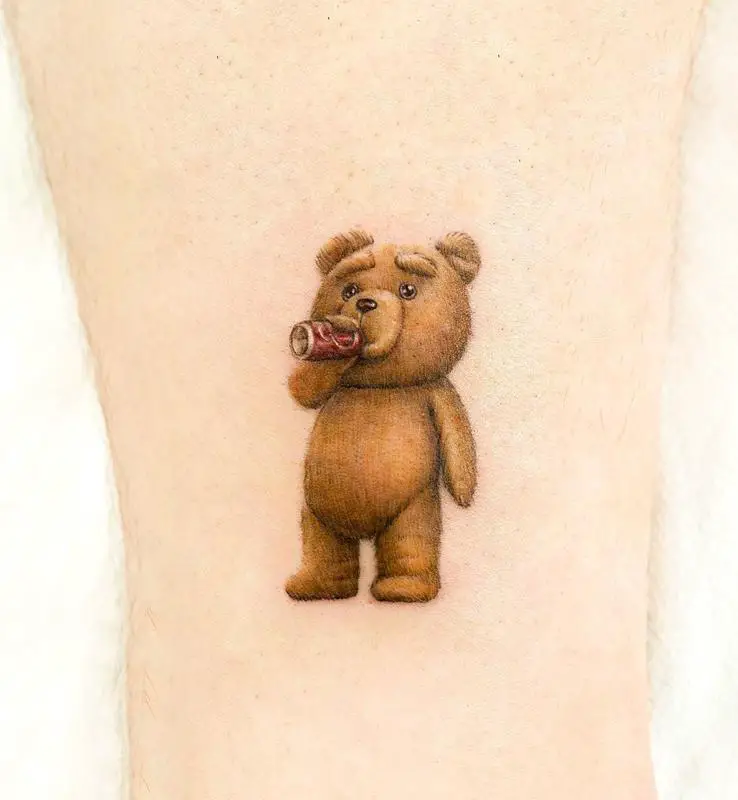Small Bear Tattoo 3