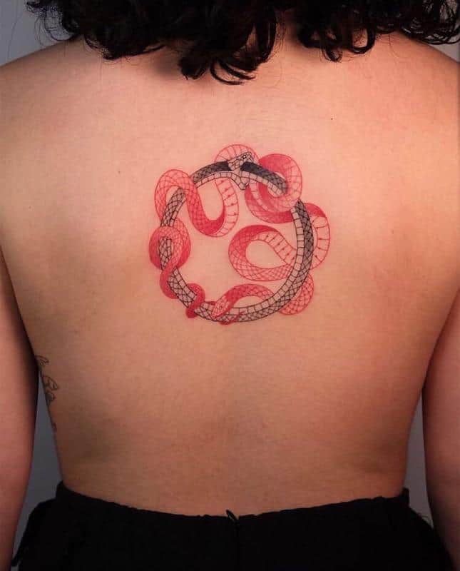 Snake ouroboros tattoo 4