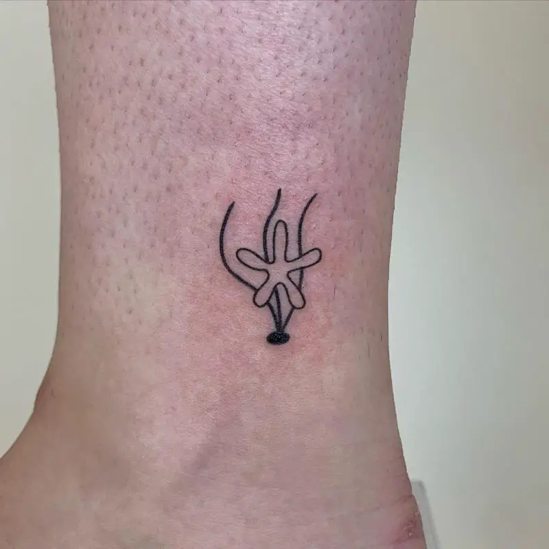 Starfish Tattoos On The Ankle