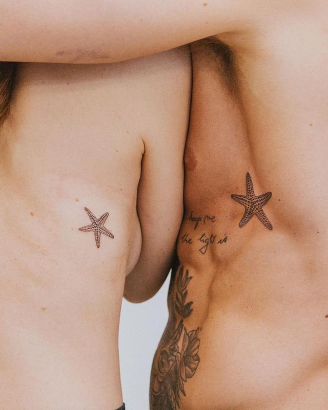 Starfish Tattoos With Wordings 1
